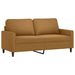 3-delige Loungeset met kussens fluweel bruin