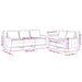 2-delige Loungeset met kussens fluweel donkergroen