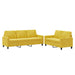 2-delige Loungeset met kussens fluweel geel