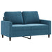 2-delige Loungeset met kussens fluweel blauw