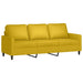 3-delige Loungeset met kussens fluweel geel