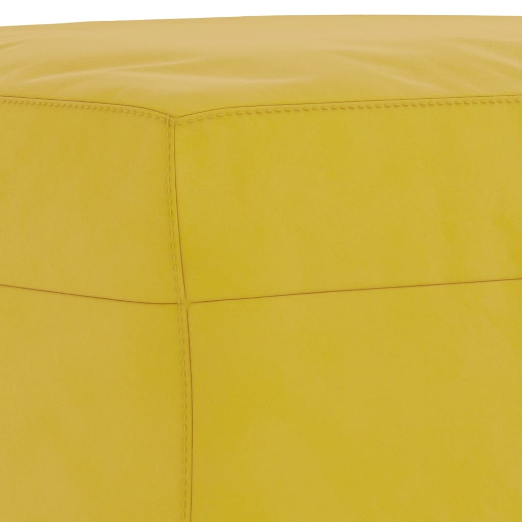 3-delige Loungeset met kussens fluweel geel
