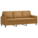 3-delige Loungeset met kussens fluweel bruin