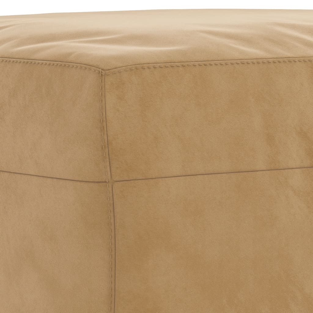 3-delige Loungeset met kussens fluweel bruin