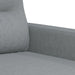 3-delige Loungeset met kussens stof lichtgrijs