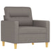 4-delige Loungeset met kussens stof taupe