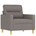 4-delige Loungeset met kussens stof taupe