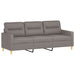 4-delige Loungeset met kussens stof taupe