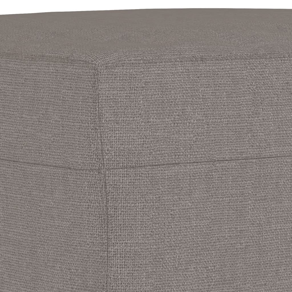 4-delige Loungeset met kussens stof taupe