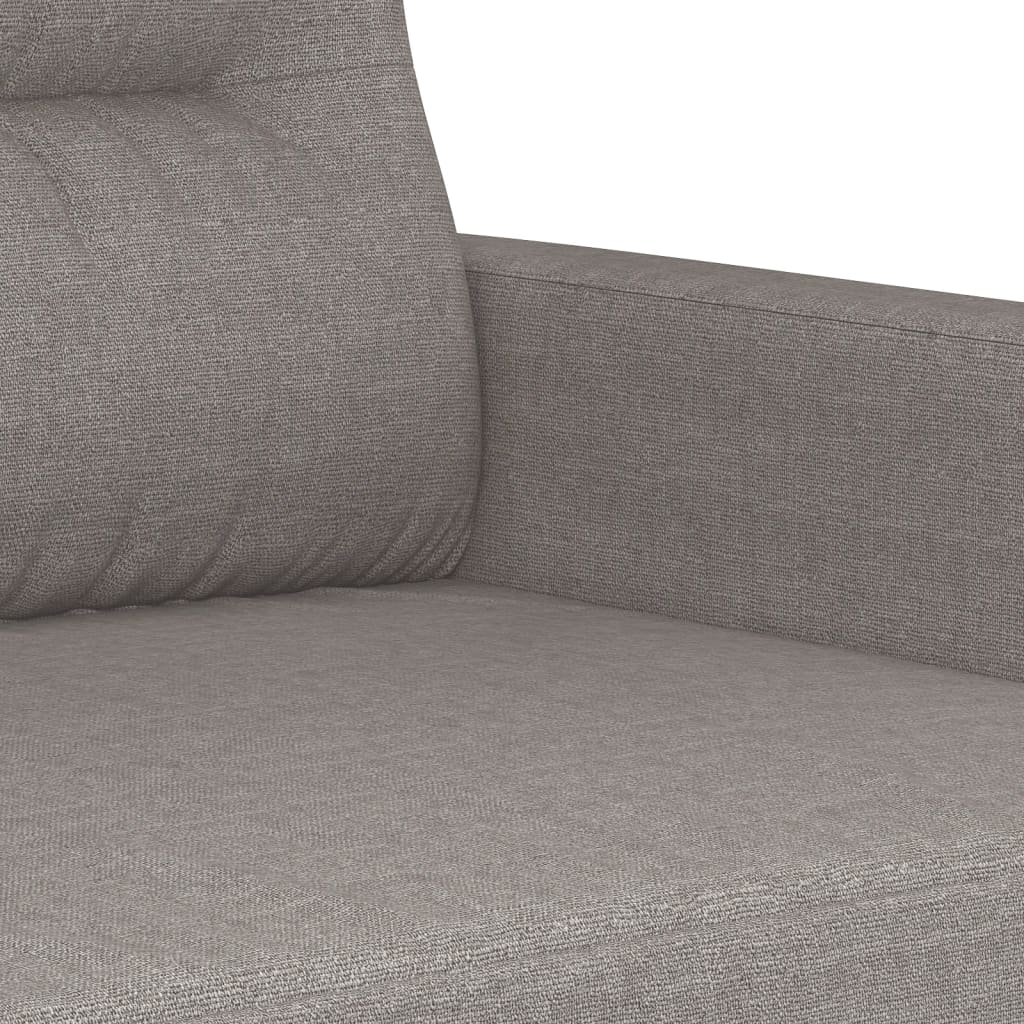 3-delige Loungeset met kussens stof taupe