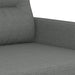 3-delige Loungeset met kussens stof donkergrijs
