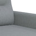 2-delige Loungeset met kussens stof lichtgrijs
