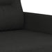 2-delige Loungeset met kussens stof zwart