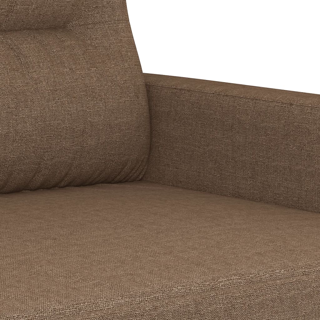 3-delige Loungeset met kussens stof bruin