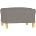 3-delige Loungeset met kussens stof taupe
