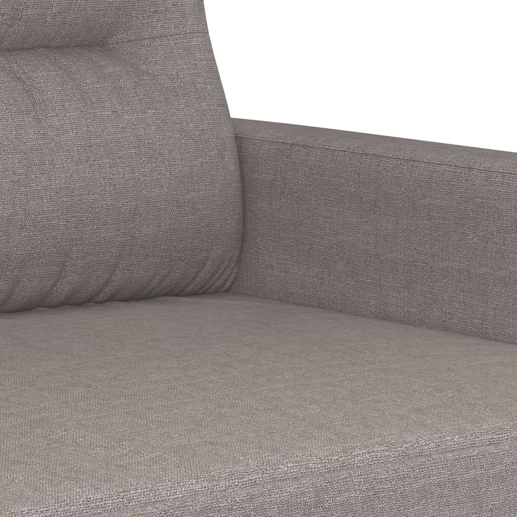 3-delige Loungeset met kussens stof taupe