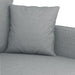 3-delige Loungeset met kussens stof lichtgrijs