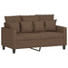3-delige Loungeset met kussens stof bruin