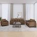 3-delige Loungeset met kussens stof bruin