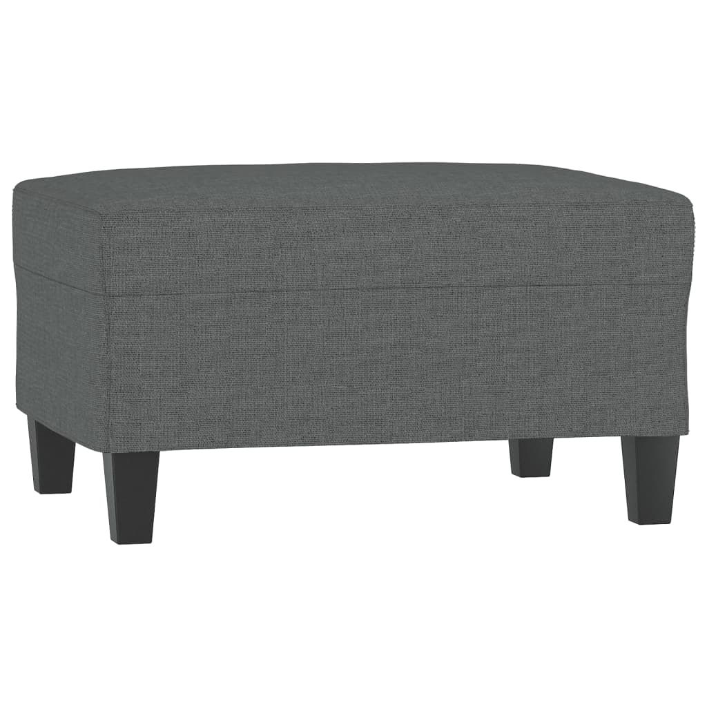 4-delige Loungeset met kussens stof donkergrijs