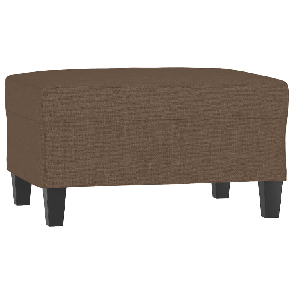 4-delige Loungeset met kussens stof bruin