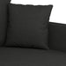4-delige Loungeset met kussens stof zwart