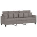 4-delige Loungeset met kussens stof taupe