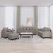 4-delige Loungeset met kussens stof taupe