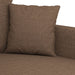 2-delige Loungeset met kussens stof bruin