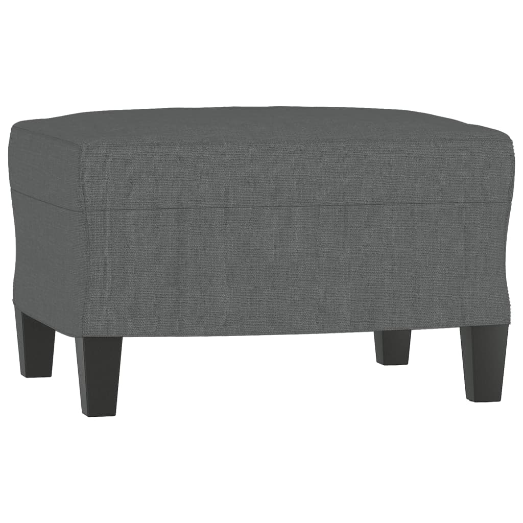 3-delige Loungeset met kussens stof donkergrijs