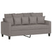 3-delige Loungeset met kussens stof taupe