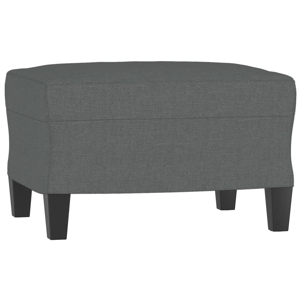 3-delige Loungeset met kussens stof donkergrijs