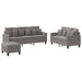3-delige Loungeset met kussens stof taupe