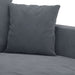 3-delige Loungeset met kussens fluweel donkergrijs