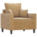 3-delige Loungeset met kussens fluweel bruin