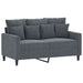 4-delige Loungeset met kussens fluweel donkergrijs