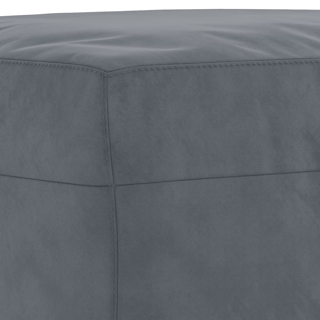 4-delige Loungeset met kussens fluweel donkergrijs