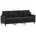 4-delige Loungeset met kussens fluweel zwart