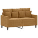 4-delige Loungeset met kussens fluweel bruin