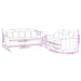 2-delige Loungeset met kussens fluweel blauw