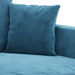3-delige Loungeset met kussens fluweel blauw