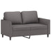 2-delige Loungeset met kussens kunstleer grijs