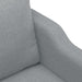 3-delige Loungeset met kussens stof lichtgrijs