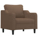 4-delige Loungeset met kussens stof bruin