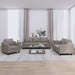 3-delige Loungeset met kussens stof taupe