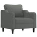 4-delige Loungeset met kussens stof donkergrijs