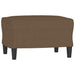 4-delige Loungeset met kussens stof bruin