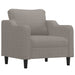 4-delige Loungeset met kussens stof taupe