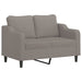 4-delige Loungeset met kussens stof taupe