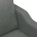 3-delige Loungeset met kussens stof donkergrijs
